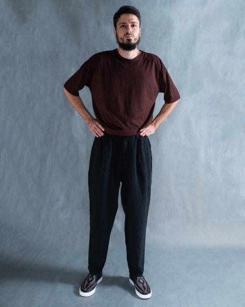GKD Tencel-Keten Pantolon / Siyah