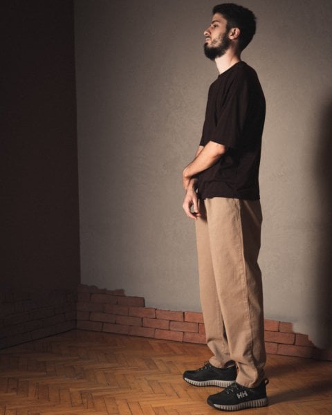 GND Balıksırtı Pantolon / Meşe Odunu