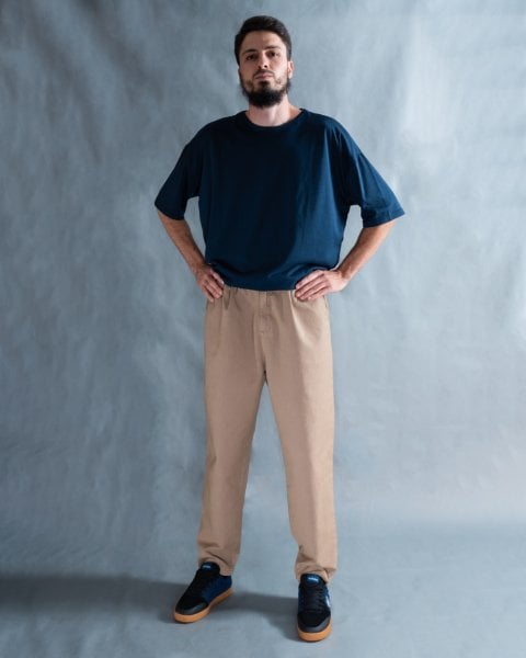 GND Balıksırtı Pantolon / Meşe Odunu