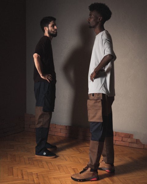 Asimetrik Cepli Garni Pantolon