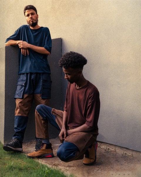 Asimetrik Cepli Garni Pantolon