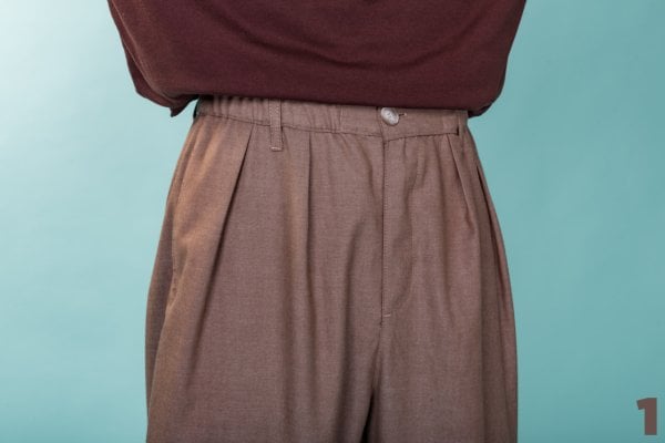 GPD Çift Pile Pamuk / Keten Pantolon
