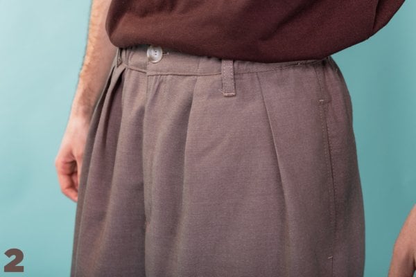 GPD Çift Pile Pamuk / Keten Pantolon