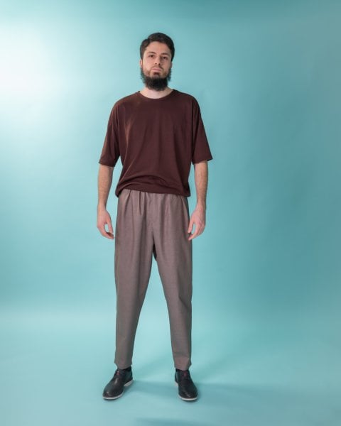 GPD Çift Pile Pamuk / Keten Pantolon