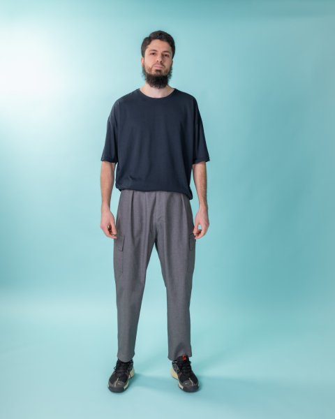 'Ripstop' Kargo Cepli Pantolon - Gri