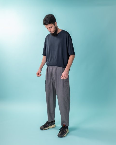 'Ripstop' Kargo Cepli Pantolon - Gri