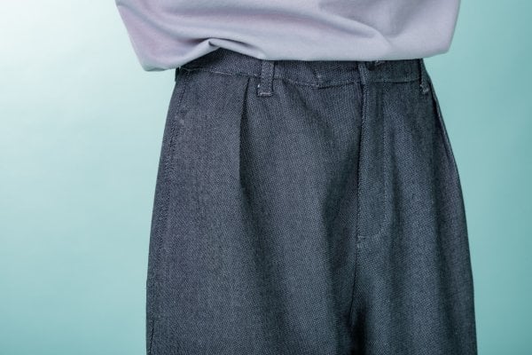 GKD2 Kırçıllı Pantolon - Lacivert/Beyaz