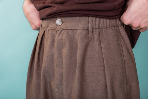!ARŞİV! GPD Çift Pile Pamuk / Keten Pantolon M (31,32,33) - Renk 1