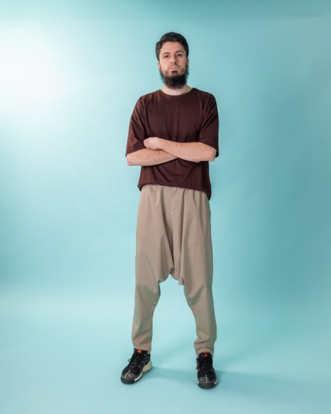 GSD Pamuk Şalvar Pantolon L ( ≤ 44 ) - Bej