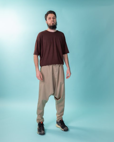 GSD Pamuk Şalvar Pantolon L ( ≤ 44 ) - Bej