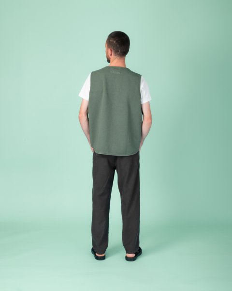 22/2 Klasik Yelek Yeşil - M