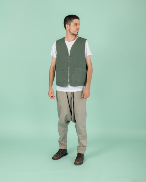 22/2 Klasik Yelek Yeşil - M