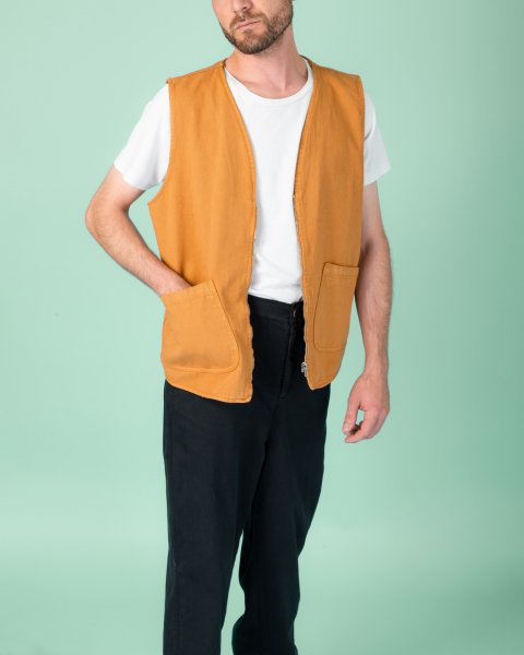!ARŞİV! 22/2 Klasik Yelek Turuncu (Buckthorn Brown) - XL
