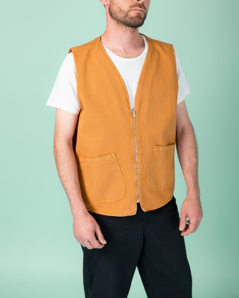 !ARŞİV! 22/2 Klasik Yelek Turuncu (Buckthorn Brown) - XL