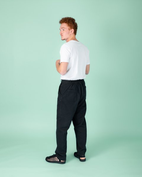 22/2 Tencel - Pamuk Pantolon Siyah - XL (36,38)
