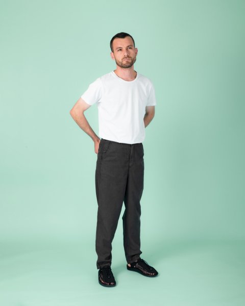 22/2 Tencel - Pamuk Pantolon 'İnce' Koyu Kahve - XS (28)