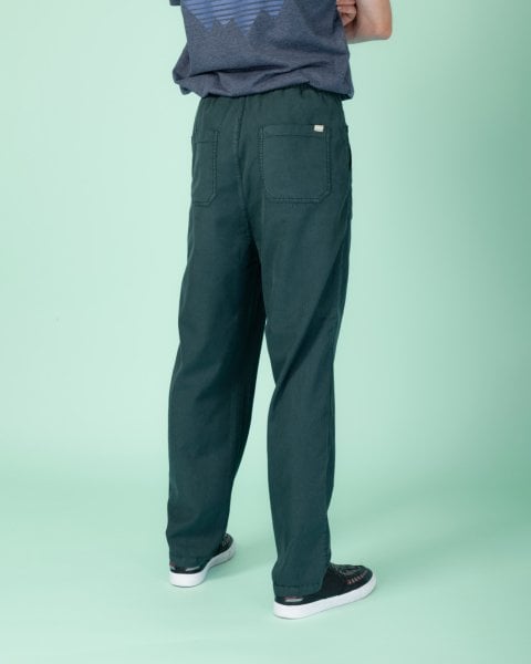 22/2 Tencel - Pamuk Pantolon 'İnce' Yeşil (Ponderosa Pine) - XS (28)