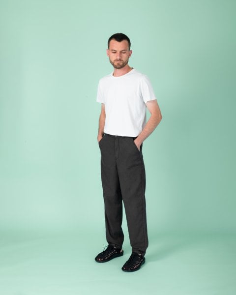 22/2 Tencel - Pamuk Pantolon 'İnce' Koyu Kahve - S (29,30)