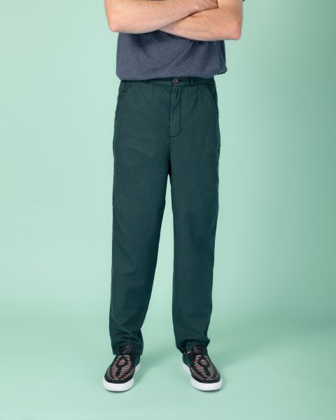 22/2 Tencel - Pamuk Pantolon 'İnce' Yeşil (Ponderosa Pine) - M (31,32)
