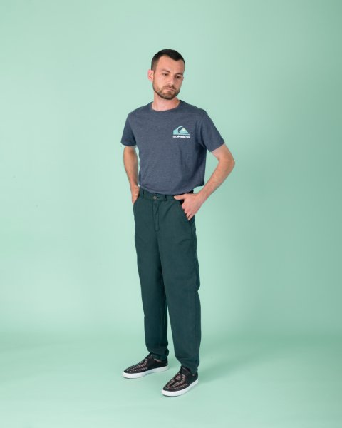 22/2 Tencel - Pamuk Pantolon 'İnce' Yeşil (Ponderosa Pine) - XL (36)