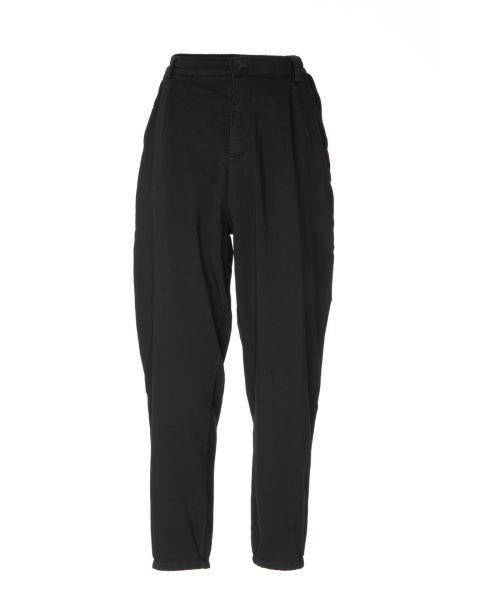 Ön Pileli Yarı Büzgü Pantolon Siyah - XS -28-