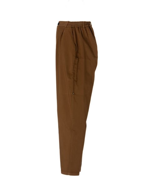 Ön Pileli Yarı Büzgü Pantolon Kahve - S -29, 30-