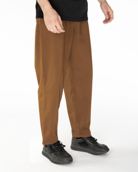 Ön Pileli Yarı Büzgü Pantolon Kahve - XL -36, 38-