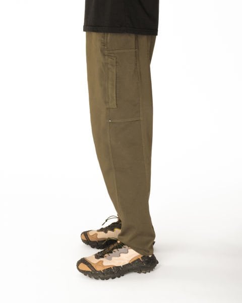 CLS3 Yan Cepli Koyu Yeşil Pantolon