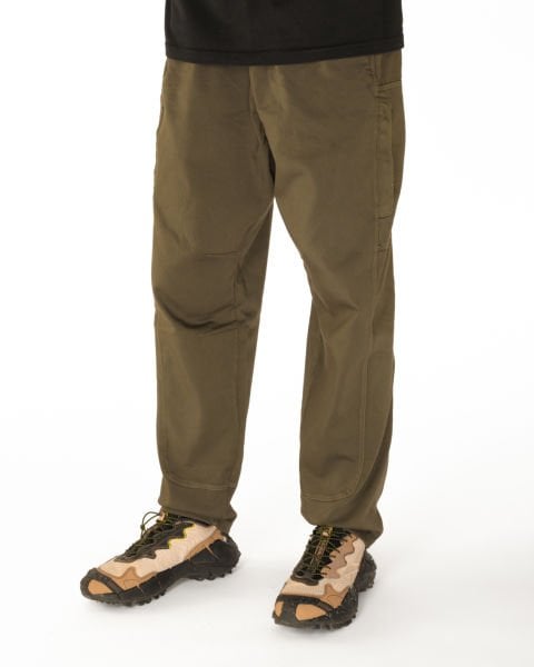 CLS3 Yan Cepli Koyu Yeşil Pantolon