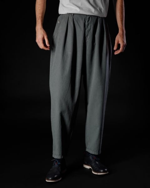 Tencel - Pamuk Çift Pile Pantolon