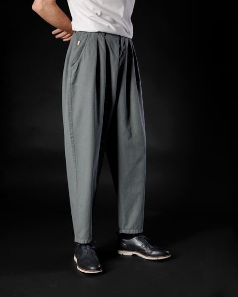 Tencel - Pamuk Çift Pile Pantolon