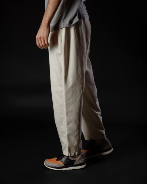 Tencel - Pamuk Çift Pile Pantolon