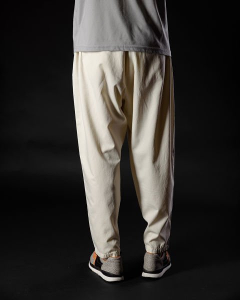 Tencel - Pamuk Çift Pile Pantolon Beyaz - XS -28-