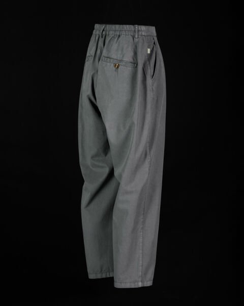Tencel - Pamuk Çift Pile Pantolon Füme - S -29, 30-