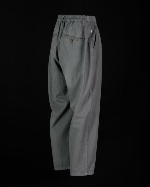 Tencel - Pamuk Çift Pile Pantolon Füme - M -31, 32-