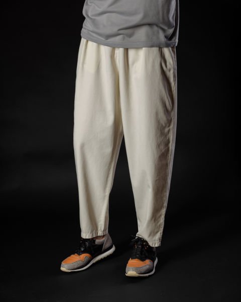 Tencel - Pamuk Çift Pile Pantolon Beyaz - M -31, 32-