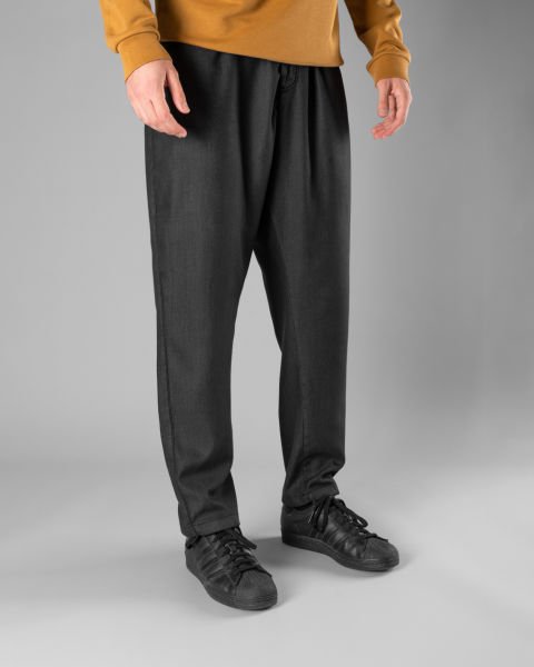 Örme Kumaş Tek Pile Pantolon