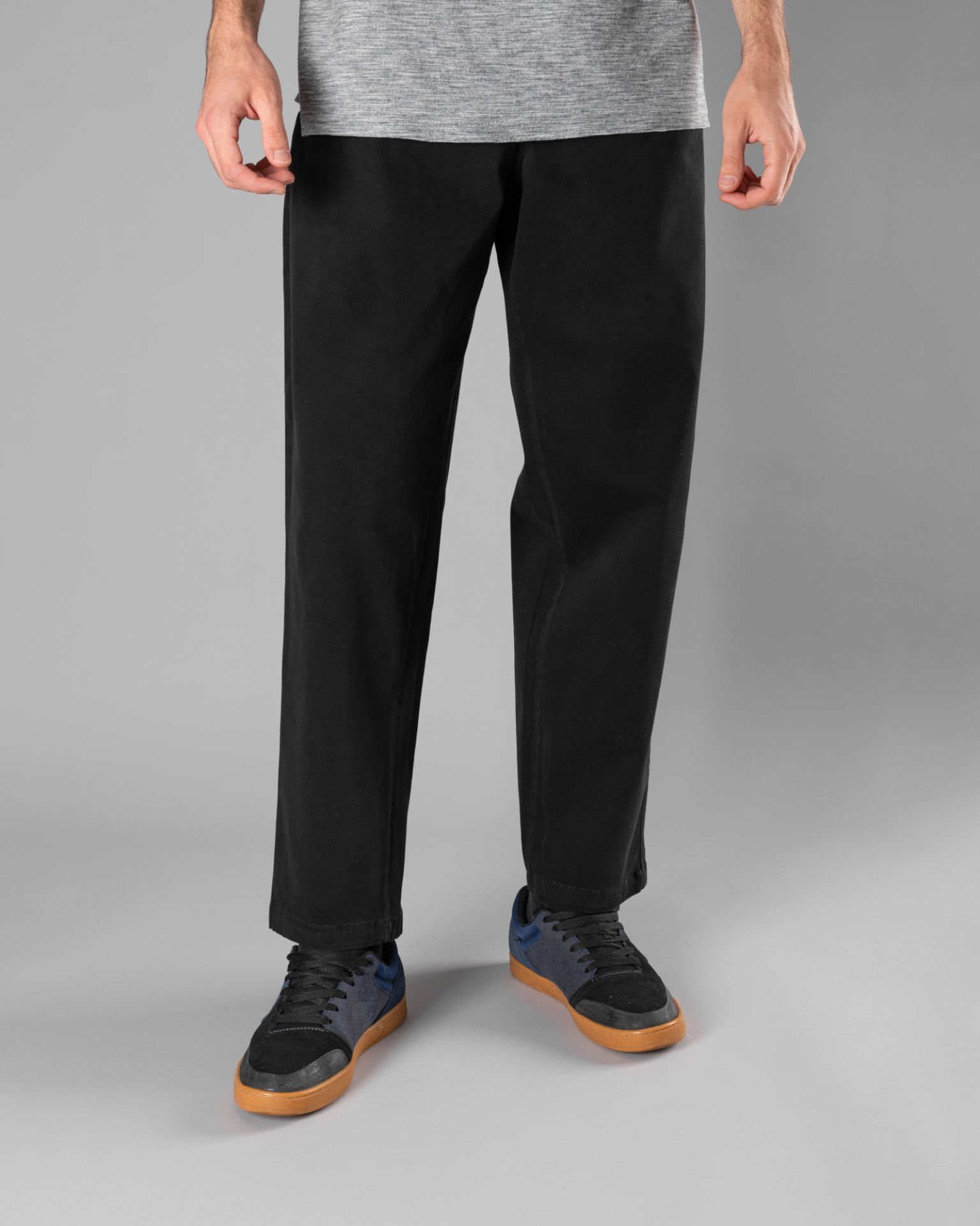 'PL' Üç Fleto Cepli Pantolon - Siyah