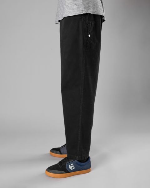 'PL' Üç Fleto Cepli Pantolon - Siyah