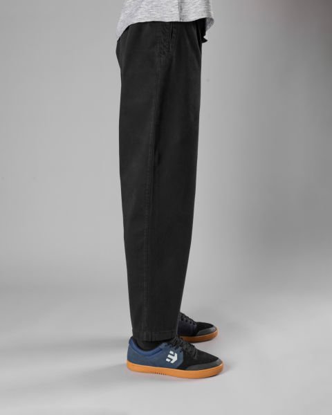 'PL' Üç Fleto Cepli Pantolon - Siyah