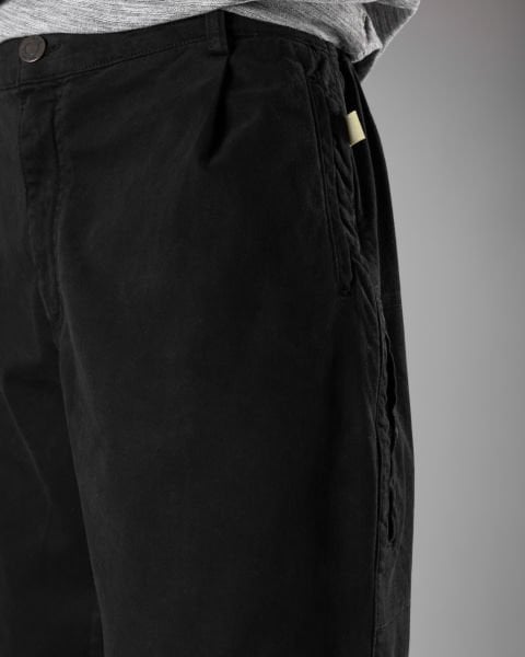 'PL' Üç Fleto Cepli Pantolon - Siyah